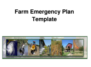 Cover photo for Farm Emergency Plan Template