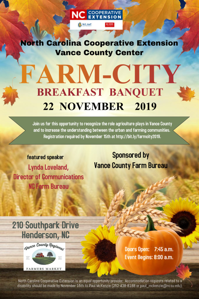 Farm City Breakfast Banquet flyer