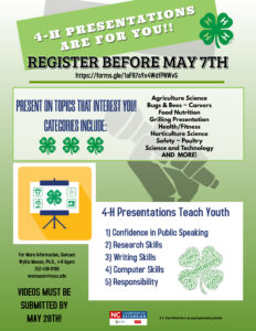 4-H PRESENTATION DAY REGISTERATION