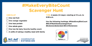 Make EveryBiteCount Scavenger Hunt