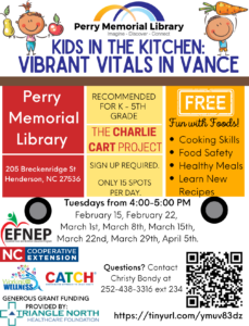 Cover photo for Kids in the Kitchen: Vibrant Vitals in Vance
