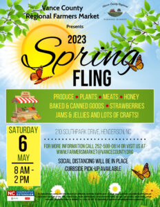 Cover photo for 2023 Spring Fling - Vance County Regional Farmers Market
