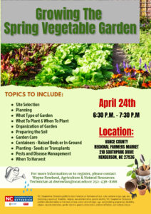 Cover photo for Growing the Spring Vegetable Garden