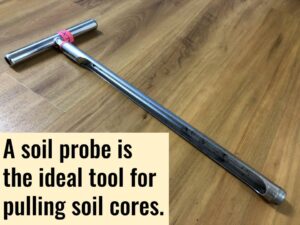 Picture of a soil sampling probe.