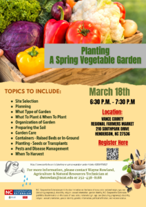 Cover photo for Planting a Spring Vegetable Garden